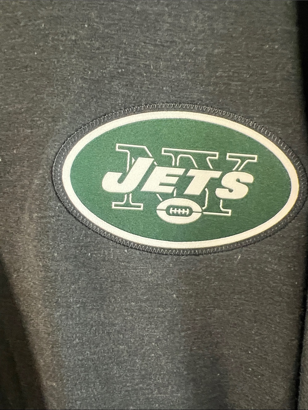Nike grey Full-Zip Jets Logo Jacket with White Trim - Picture 4 of 5
